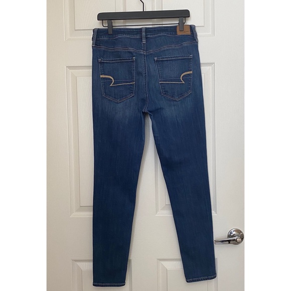 American Eagle Dark Wash Super Hi Rise Jeggings - Picture 11 of 11